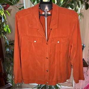 Coldwater Creek Women's Orange Jean Jacket